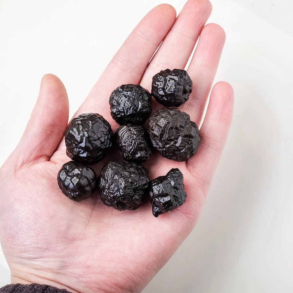 50g/bag Natural Crystal Rough Black Diamond Crystal Prophecy Rock Ore Specimens Seer Stones Home Goods