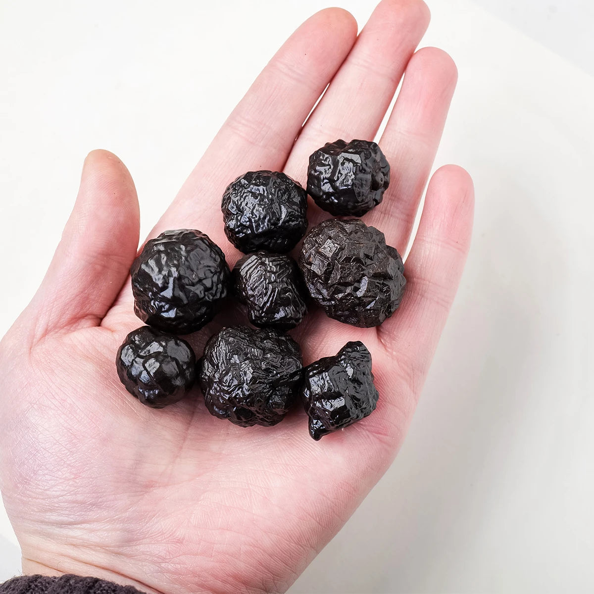 50g/bag Natural Crystal Rough Black Diamond Crystal Prophecy Rock Ore Specimens Seer Stones Home Goods